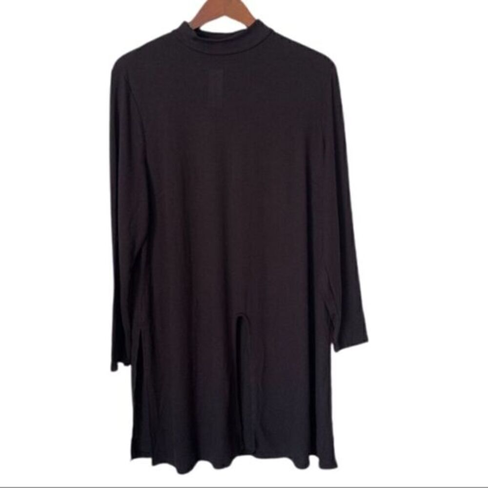 Lane Bryant Women’s Mock Neck Sweater Tunic Slit Front Long Sleeve Lightweight